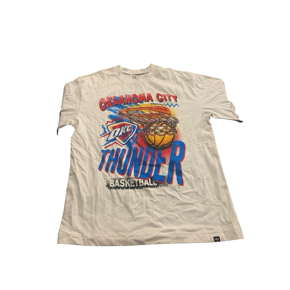 OKC THUNDER 47 BRAND FOUNDATION GRAFFITI T-SHIRT Sz. M